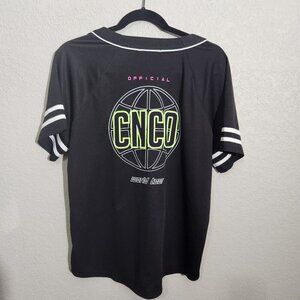 Forever 21 CNCO Button Jersey Shirt Official World Tour Medium Black White